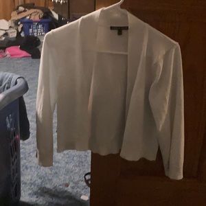 White cardigan